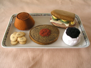 Cuban Dinner Wool Felt Play Food